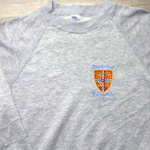 Vintage University of Cambridge Embroidered Sweatshirt Size M - Picture 1 of 4